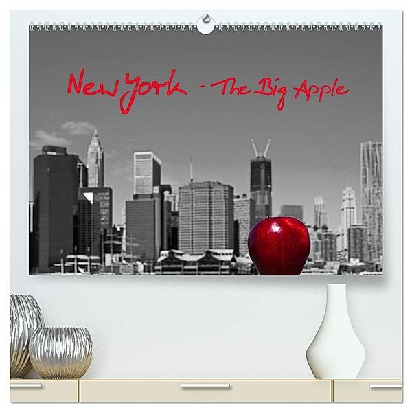 New York - The Big Apple (hochwertiger Premium Wandkalender 2025 DIN A2 quer), Kunstdruck in Hochglanz, Calvendo, Peter Härlein