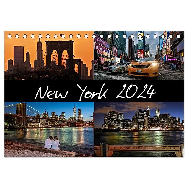 New York (Tischkalender 2024 DIN A5 quer), CALVENDO Monatskalender, Kurt Krause