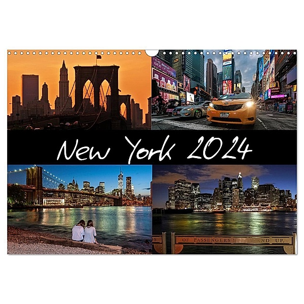 New York (Wandkalender 2024 DIN A3 quer), CALVENDO Monatskalender, Kurt Krause