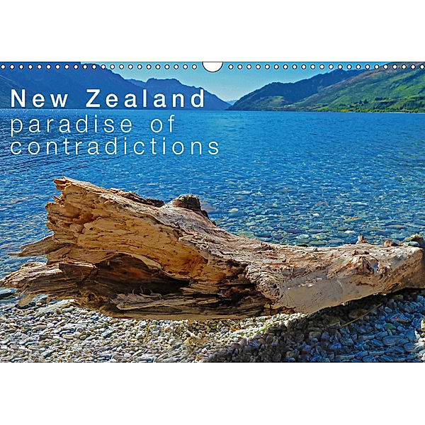 New Zealand - Paradise of Contradictions / UK-Version (Wall Calendar 2019 DIN A3 Landscape), Nico Schaefer