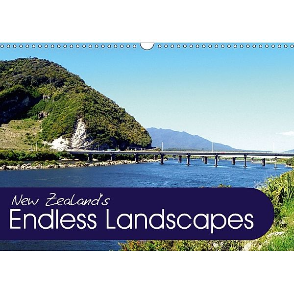 New Zealand's Endless Landscapes (Wall Calendar 2018 DIN A3 Landscape), Christian Bosse