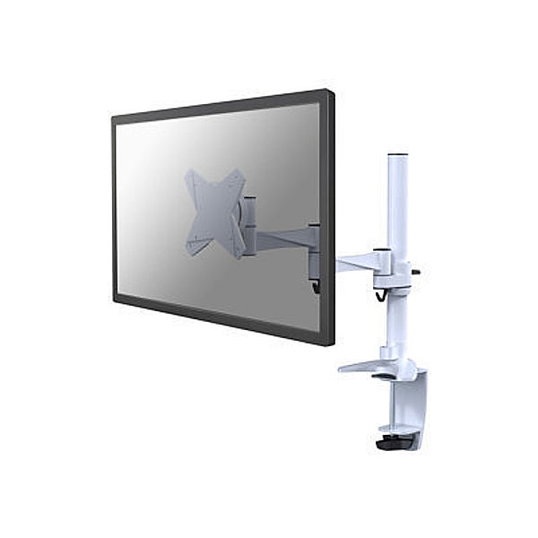 NEWSTAR FPMA-D1330WHITE Desk Mount Clamp/Grommet Flatscreen 25,4-76,2cm 10-30Zoll 9kg VESA 75x75/100x100mm pivot weiss