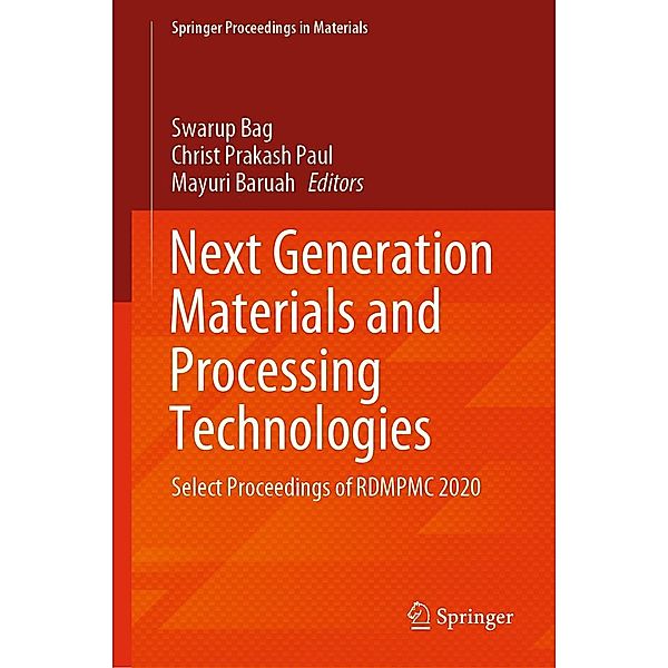 Next Generation Materials and Processing Technologies / Springer Proceedings in Materials Bd.9