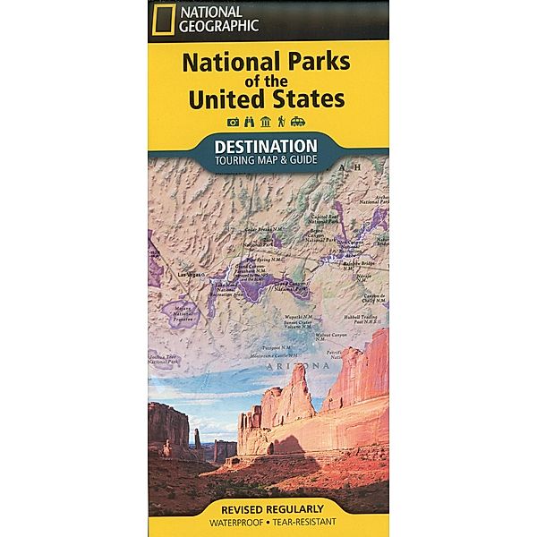 NGS Karte / Touristische Karte National Parks of the USA, National Geographic Maps
