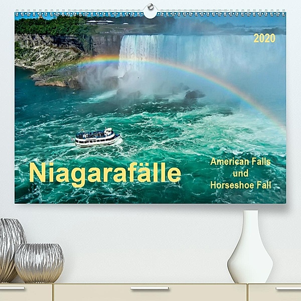 Niagarafälle - American Falls und Horseshoe Fall (Premium, hochwertiger DIN A2 Wandkalender 2020, Kunstdruck in Hochglan, Peter Roder