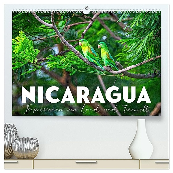 Nicaragua - Impressionen von Land und Tierwelt. (hochwertiger Premium Wandkalender 2024 DIN A2 quer), Kunstdruck in Hochglanz, SF