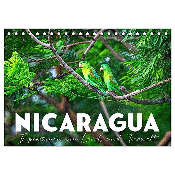 Nicaragua - Impressionen von Land und Tierwelt. (Tischkalender 2024 DIN A5 quer), CALVENDO Monatskalender, SF