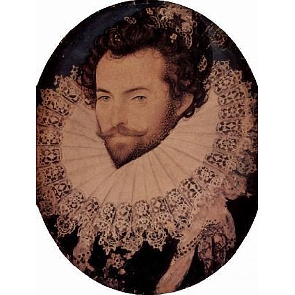 Nicholas Hilliard - Porträt des Sir Walter Raleight, Oval - 1.000 Teile (Puzzle)