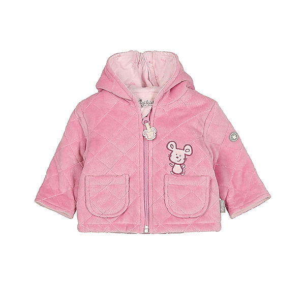 Sigikid Nicki-Kapuzenjacke KLEINE MAUS wattiert in rosa