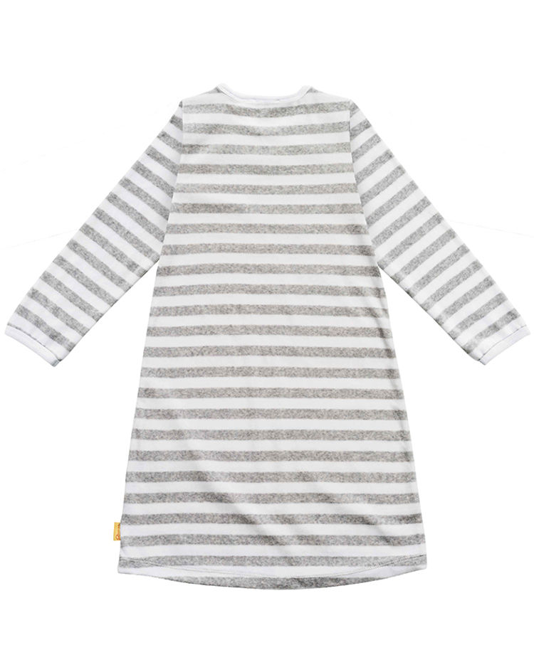 Nicki-Nachthemd BASIC gestreift in grau weiß kaufen
