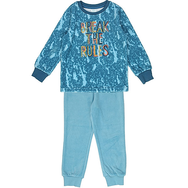 Boboli Nicki-Schlafanzug lang BEACH in blau