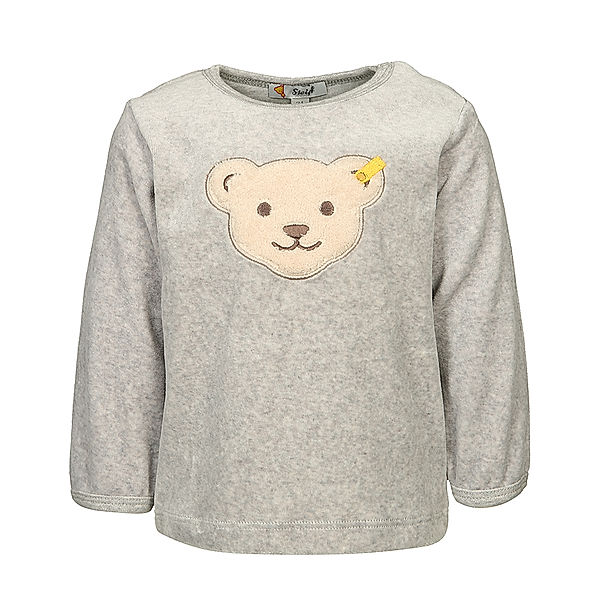 Steiff Nicki-Sweatshirt BASIC in grau melange