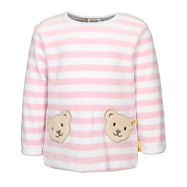 Steiff Nicki-Sweatshirt BASIC – ZWEI TEDDYS in rosa