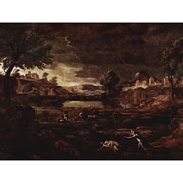 Nicolas Poussin - Landschaft mit Pyramos und Thisbe - 100 Teile (Puzzle)