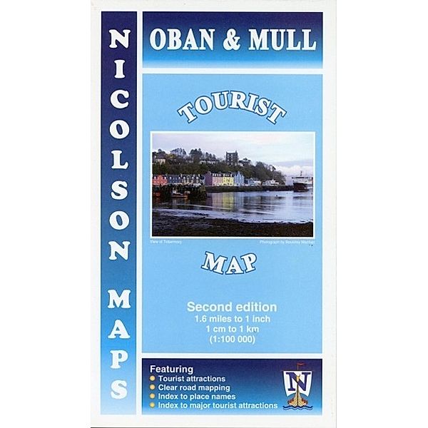 Nicolson Map: Oban and Mull Tourist Map