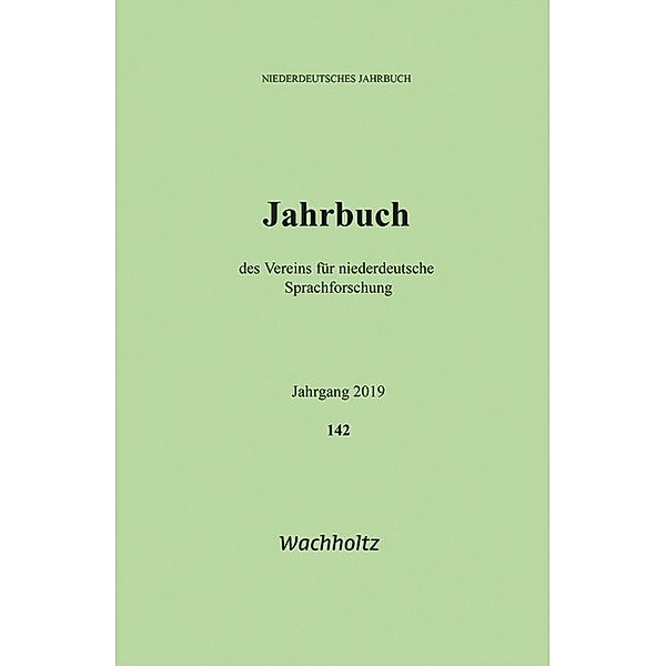 Niederdeutsches Jahrbuch 142 (2019)