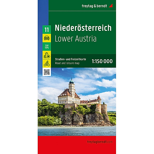Niederösterreich, Straßen- und Freizeitkarte 1:150.000, freytag & berndt