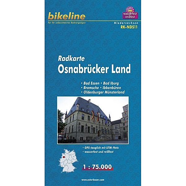 Niedersachsen / Bikeline Radkarte Osnabrücker Land