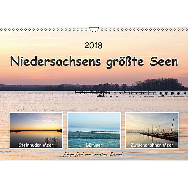 Niedersachsens größte Seen (Wandkalender 2018 DIN A3 quer), Christine Bienert