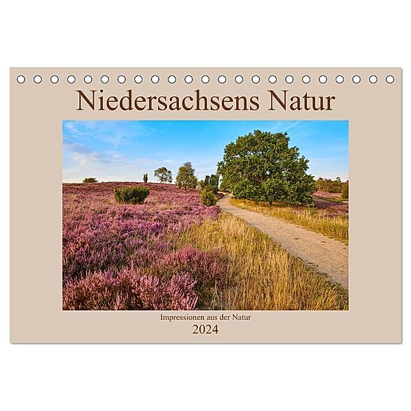 Niedersachsens Natur (Tischkalender 2024 DIN A5 quer), CALVENDO Monatskalender, Olaf Jürgens