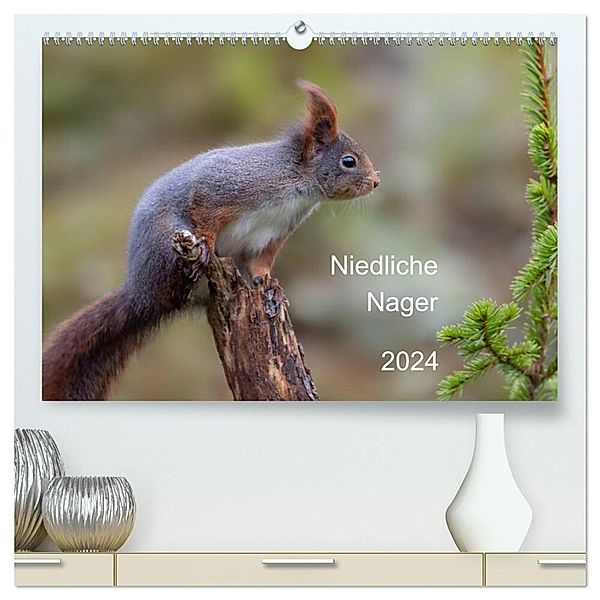 Niedliche Nager (hochwertiger Premium Wandkalender 2024 DIN A2 quer), Kunstdruck in Hochglanz, Dorothea Oldani