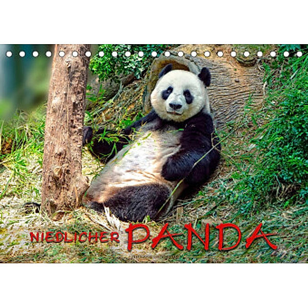 Niedlicher Panda (Tischkalender 2022 DIN A5 quer), Peter Roder