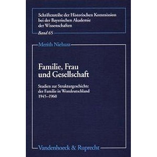 Niehuss, M: Familie, Frau und Gesellschaft, Merith Niehuss