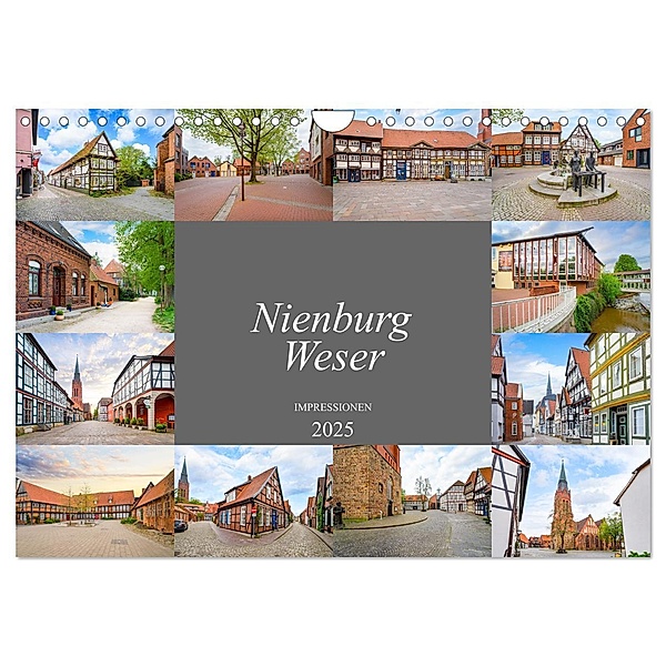 Nienburg Weser Impressionen (Wandkalender 2025 DIN A4 quer), CALVENDO Monatskalender, Calvendo, Dirk Meutzner