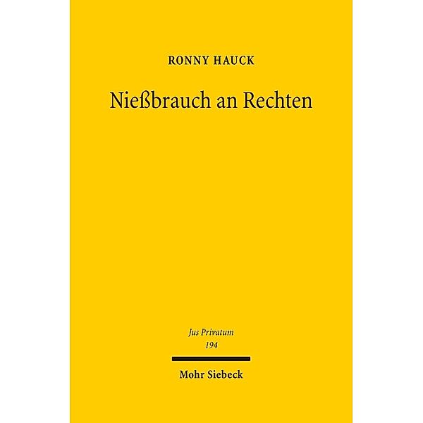 Nießbrauch an Rechten, Ronny Hauck