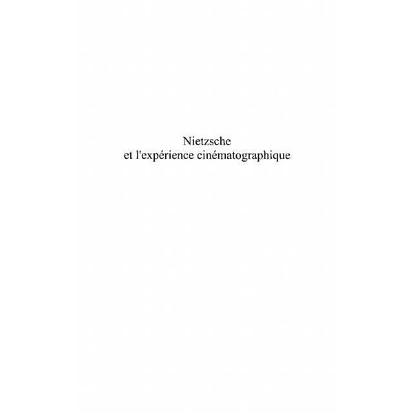 Nietzsche et l'experience cinematographique / Hors-collection, Collectif