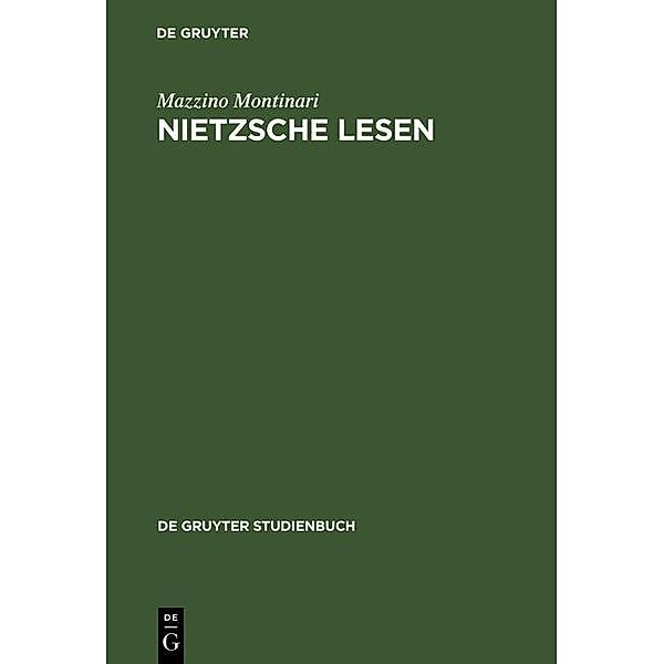 Nietzsche lesen / De Gruyter Studienbuch, Mazzino Montinari