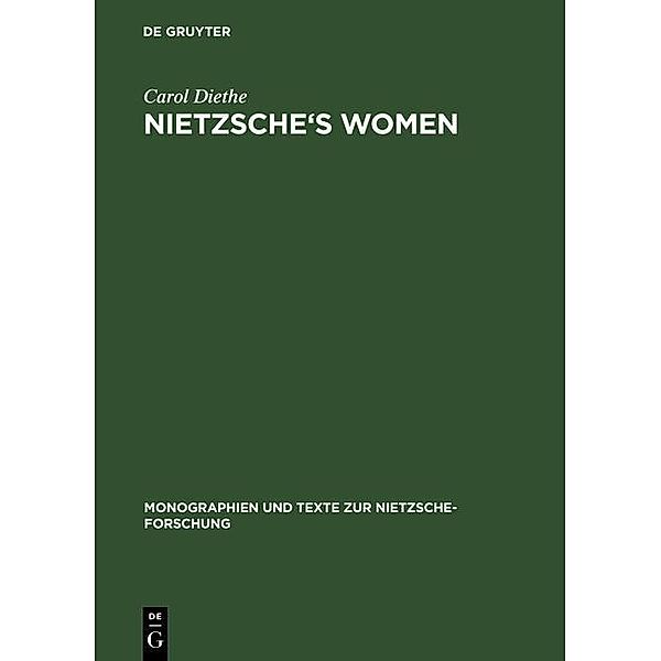 Nietzsche's Women / Monographien und Texte zur Nietzsche-Forschung Bd.31, Carol Diethe