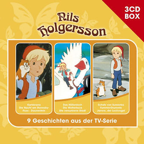 Nils Holgersson - 3-CD Hörspielbox, 3 Audio-CDs, Nils Holgersson