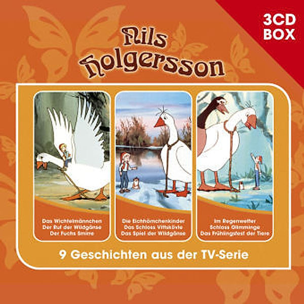 Nils Holgersson - 3-CD Hörspielbox, 3 Audio-CDs, Nils Holgersson