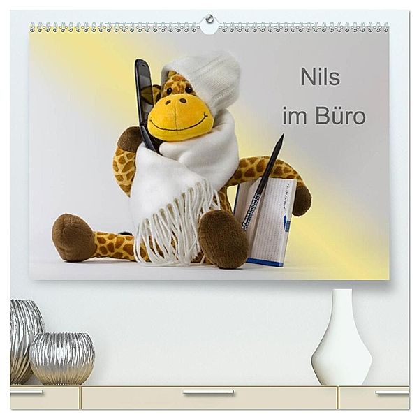 Nils im Büro (hochwertiger Premium Wandkalender 2024 DIN A2 quer), Kunstdruck in Hochglanz, photography brigitte jaritz