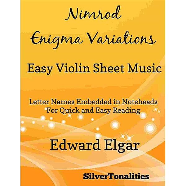 Nimrod Enigma Variations Easy Violin Sheet Music, SilverTonalities