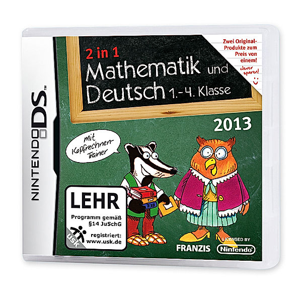 Nintendo DS 2 in 1, 1. - 4. Klasse (Ausführung: Mathematik und Deutsch, 2013)