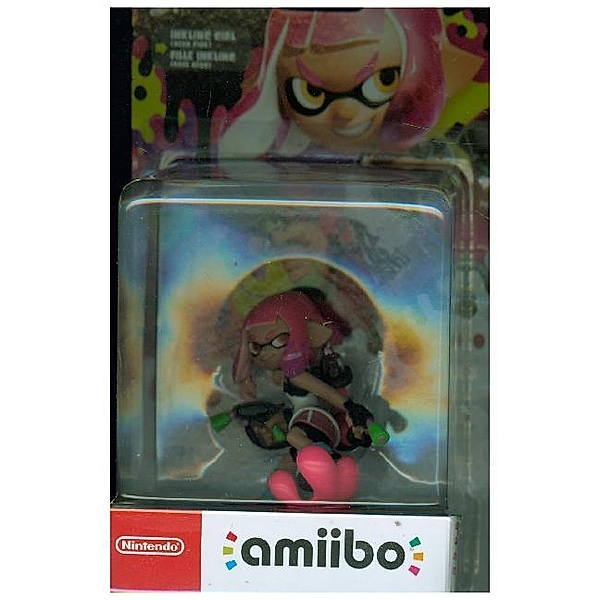 Nintendo - Nintendo amiibo Splatoon Inkling Girl, Neon-Pink,1 Figur