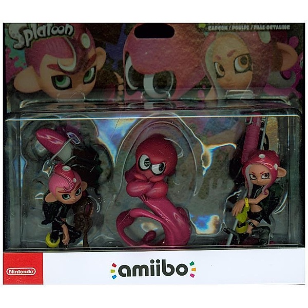Nintendo - Nintendo amiibo Splatoon Oktoling-Mädchen, Oktoling-Junge und Oktoling-Oktopus, 3in1 Set,3 Figuren