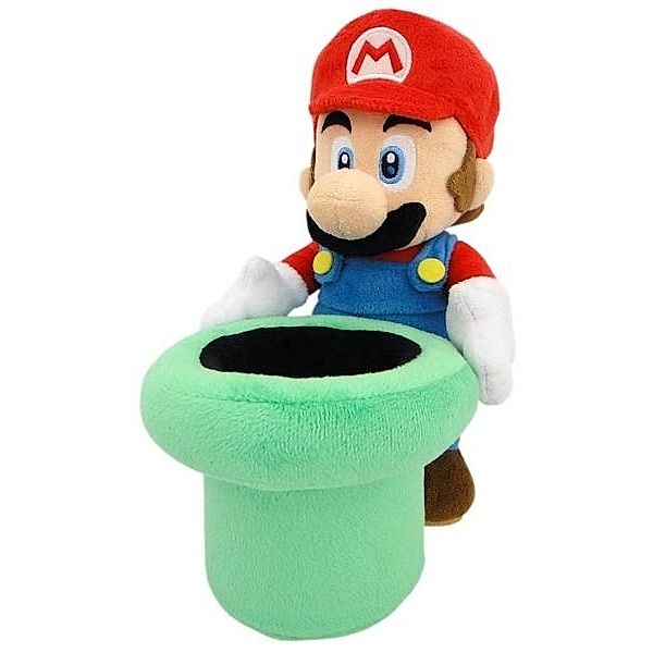 NBG Nintendo Plüschfigur Super Mario mit Rohr 25 cm