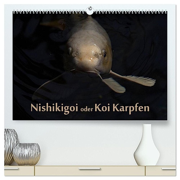 Nishikigoi oder Koi Karpfen (hochwertiger Premium Wandkalender 2024 DIN A2 quer), Kunstdruck in Hochglanz, Erwin Renken