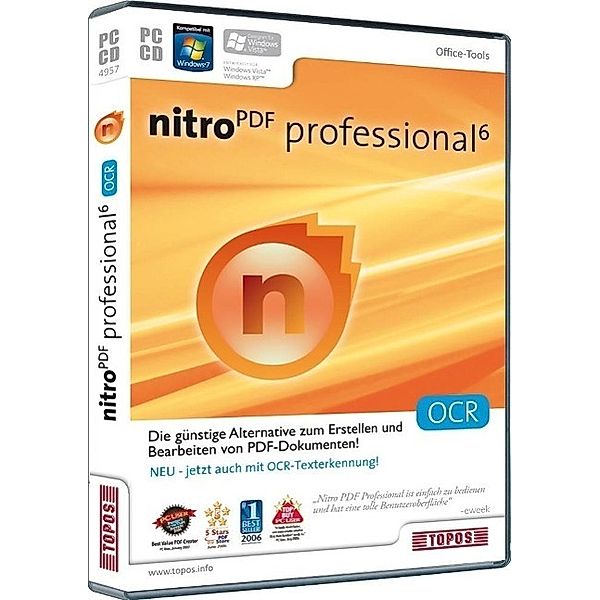 Nitro PDF Professional 6 OCR, CD-ROM