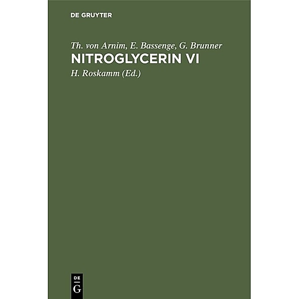 Nitroglycerin VI, Thomas von Arnim, E. Bassenge, G. Brunner