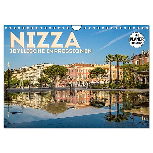 NIZZA Idyllische Impressionen (Wandkalender 2024 DIN A4 quer), CALVENDO Monatskalender, Melanie Viola