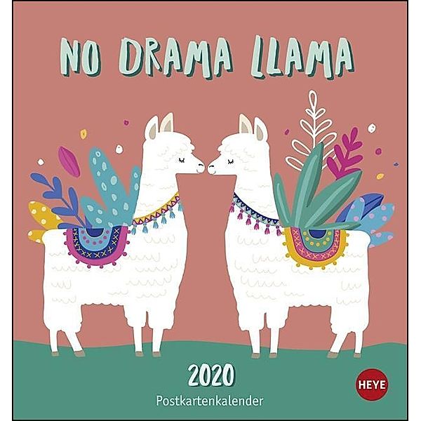 No Drama Llama, Postkartenkalender 2020