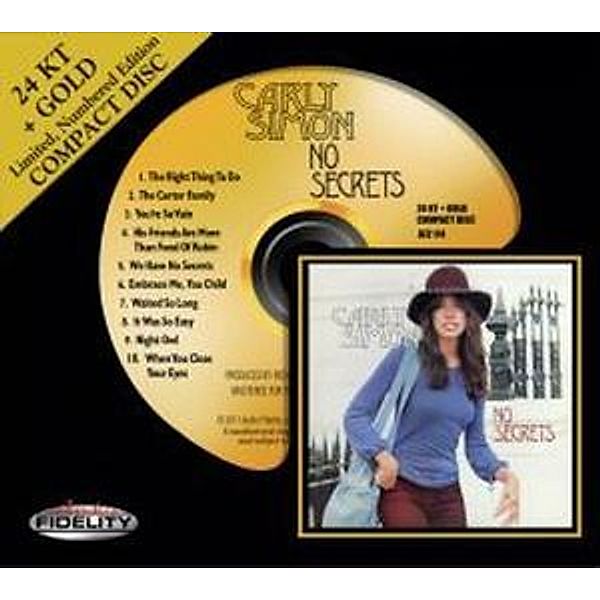 No Secrets 2k-Gold Cd, Carly Simon