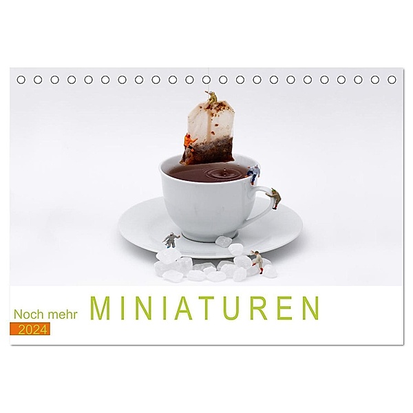 Noch mehr Miniaturen - Small little things (Tischkalender 2024 DIN A5 quer), CALVENDO Monatskalender, Ute Jackisch