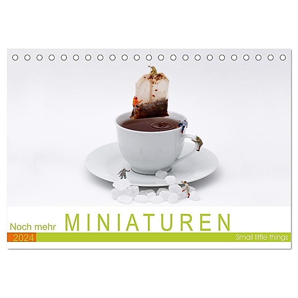 Noch mehr Miniaturen - Small little things (Tischkalender 2024 DIN A5 quer), CALVENDO Monatskalender, Ute Jackisch