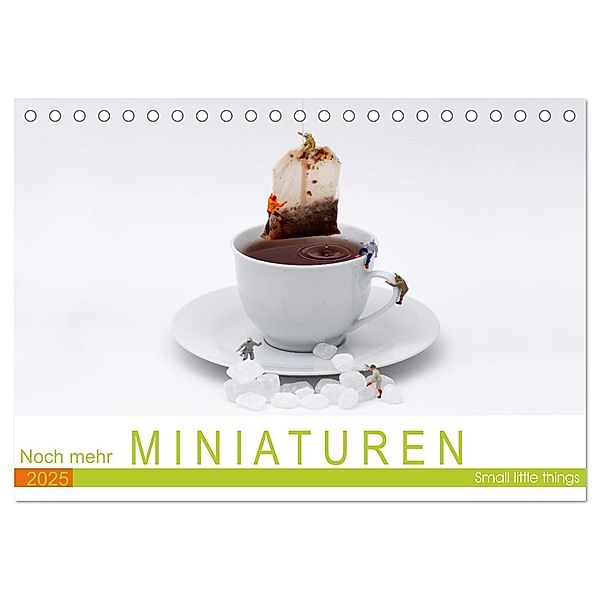Noch mehr Miniaturen - Small little things (Tischkalender 2025 DIN A5 quer), CALVENDO Monatskalender, Calvendo, Ute Jackisch
