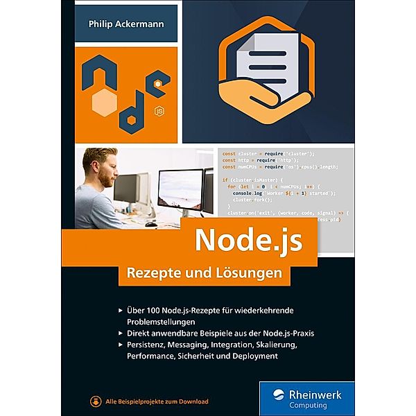 Node.js - Rezepte und Lösungen / Rheinwerk Computing, Philip Ackermann